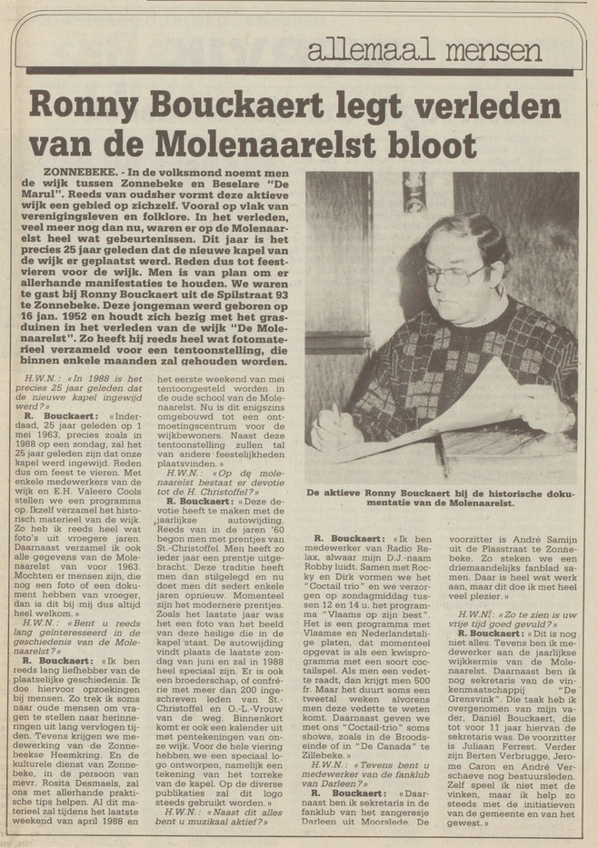 wekelijks nieuws 08-01-1988